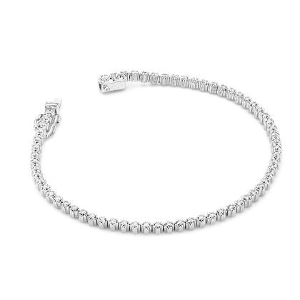 Złota bransoletka wysadzana diamentami 0,82ct próby 585